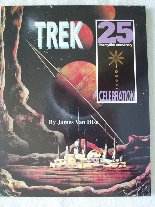 Trek 25th Anniversary Celebration Paperback Book 1991 Van Hise, James