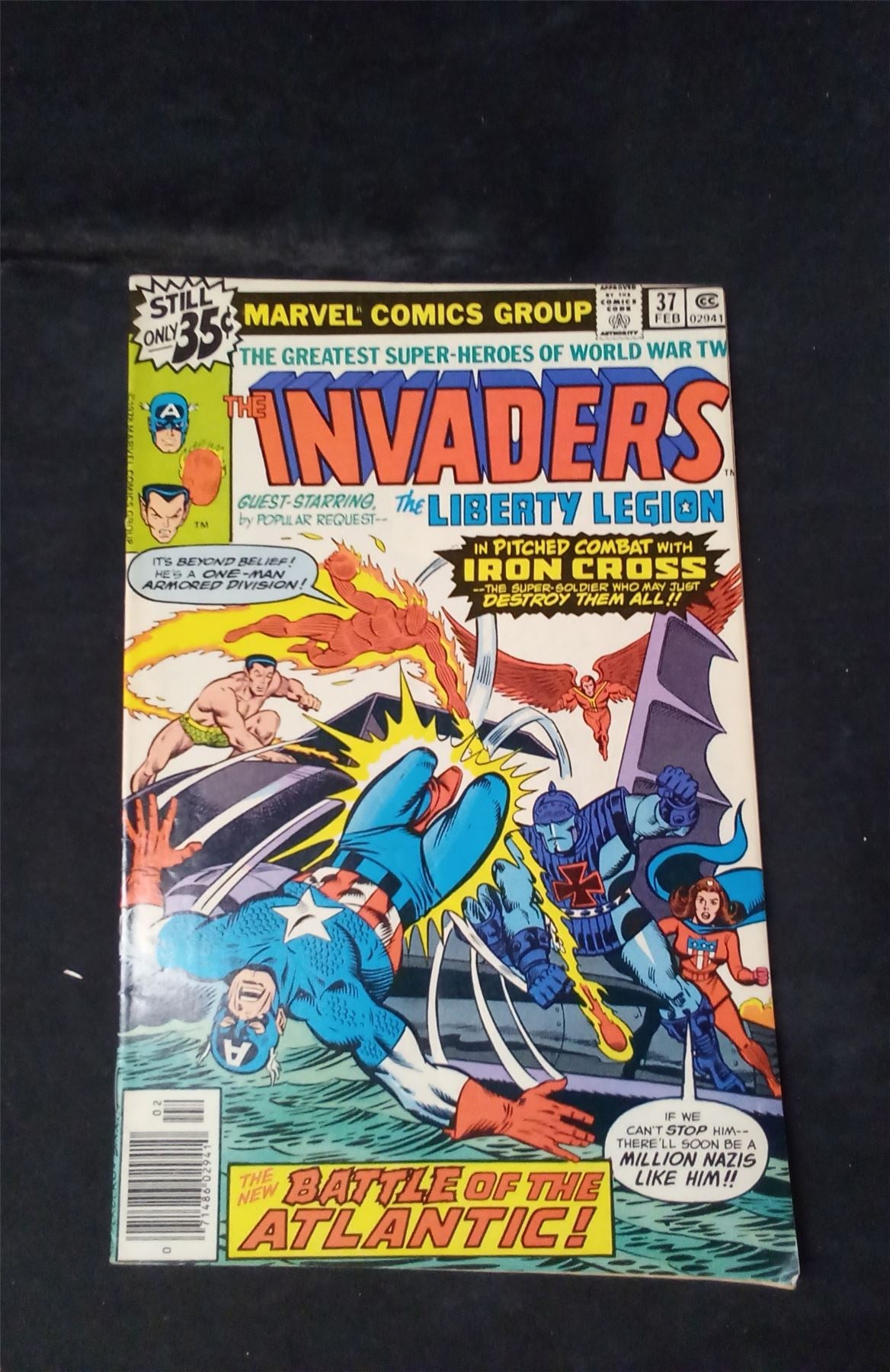 Invaders #37 Marvel Comics Comic Book