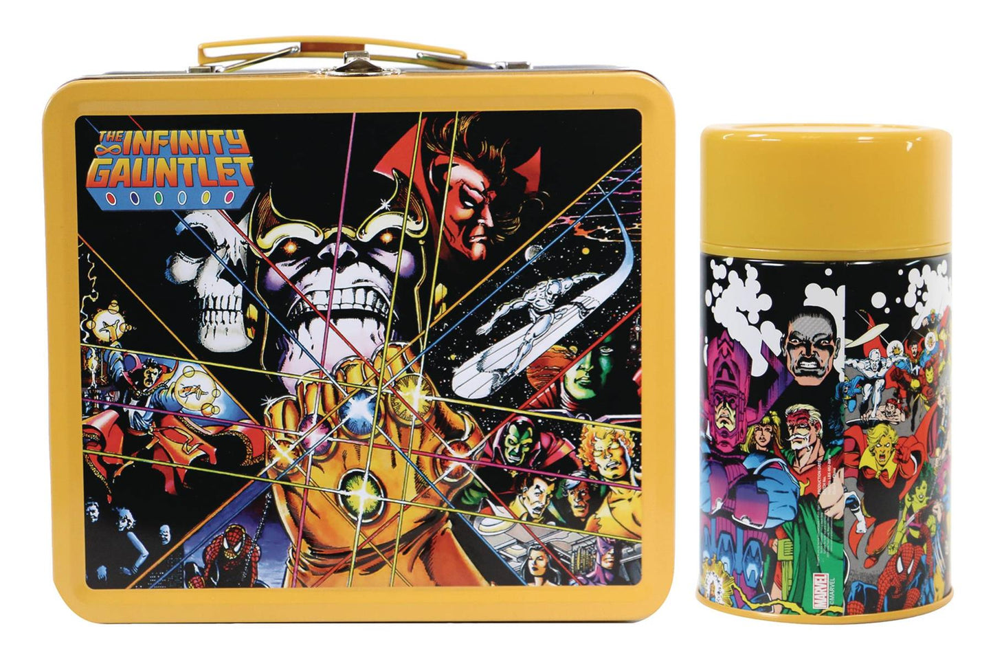 Tin Titans The Infinity Gauntlet Px Lunch Box W/bev Con (c: