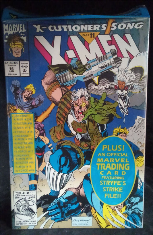 X-Men #16  *Opened* w/trading card 1993 Marvel Comics Comic Book