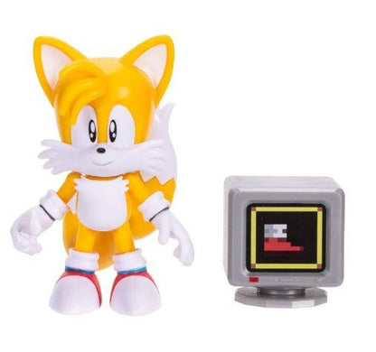 Sonic the Hedgehog 4-Inch Action Figures Wave 20 Classic Tails with Item Box by Jakks Pacific