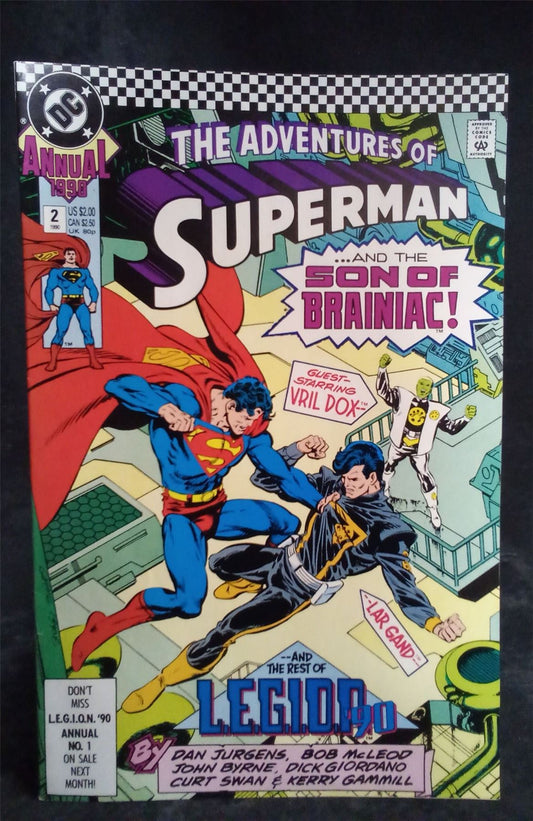 Adventures of Superman Annual #2 1990 DC Comics Comic Book