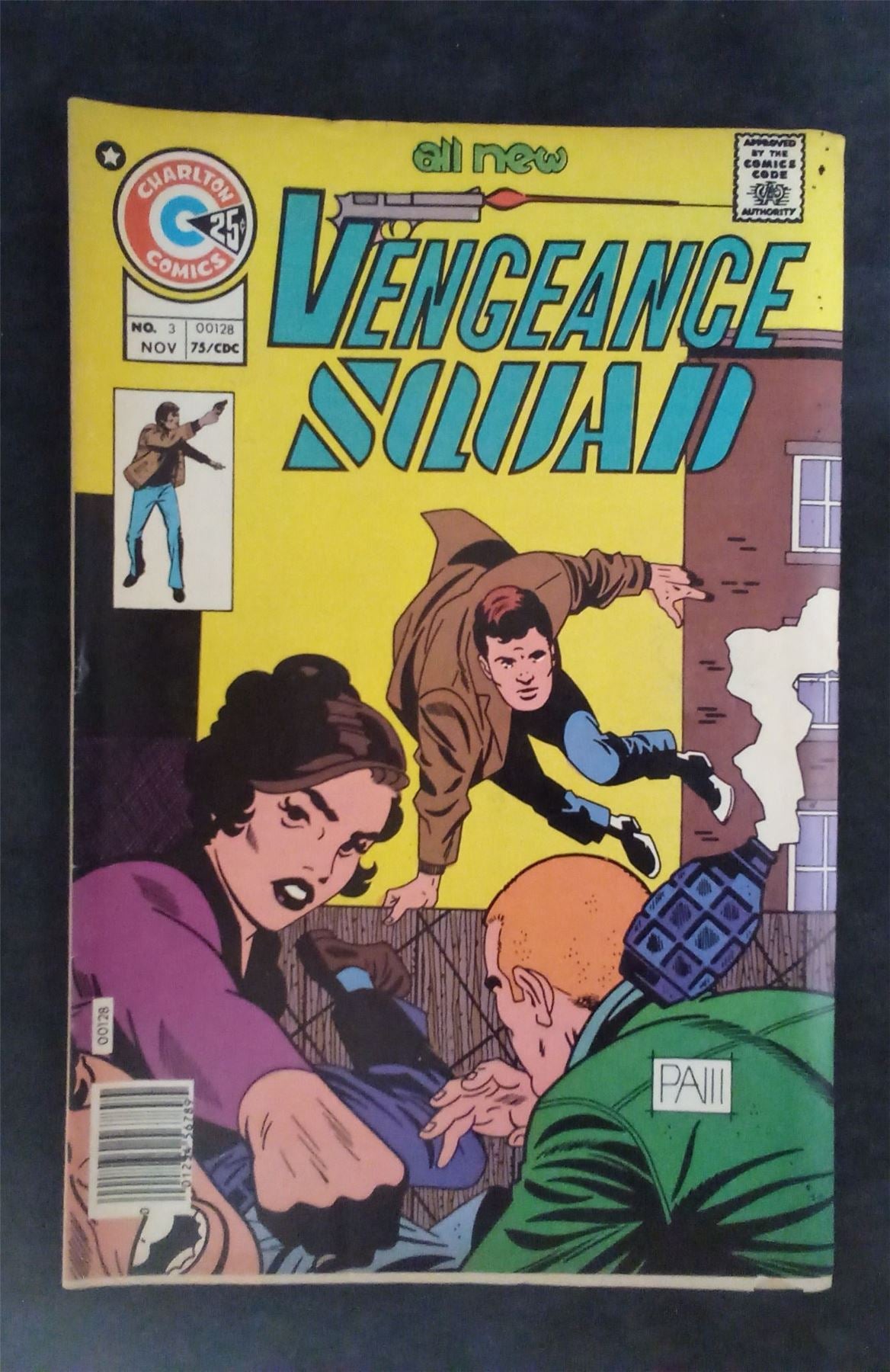 Vengeance Squad #3 1975 charlton Comic Book charlton Comic Book