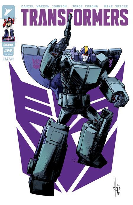 Transformers #8 Second Printing Cvr A Jason Howard Decepticon Image Comics Comic Book