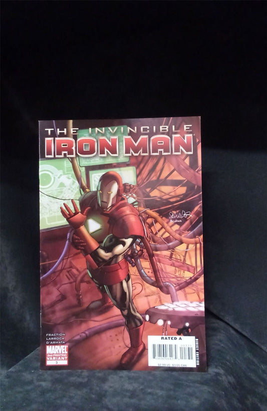 Invincible Iron Man #3 Second Print Cover 2008 Marvel Comics Comic Book