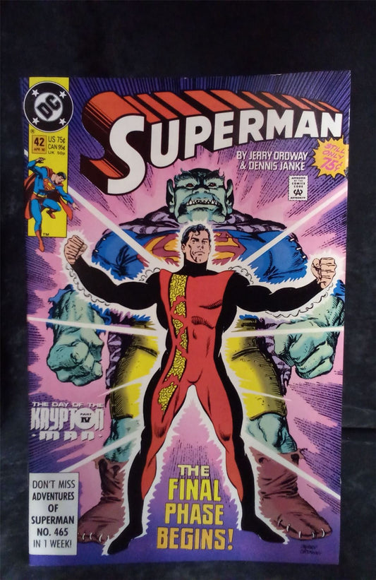 Superman #42 1990 DC Comics Comic Book