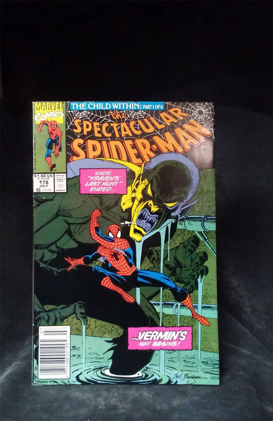 The Spectacular Spider-Man #178 Newsstand Edition 1991 Marvel Comics Comic Book