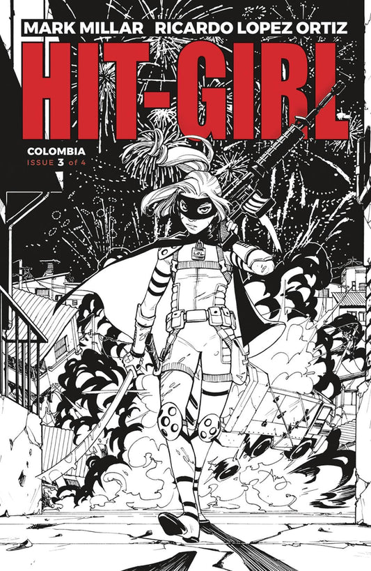 Hit-girl #3 Cvr B B&w Reeder (Cvr B B&w Reeder) Image Comics Comic Book