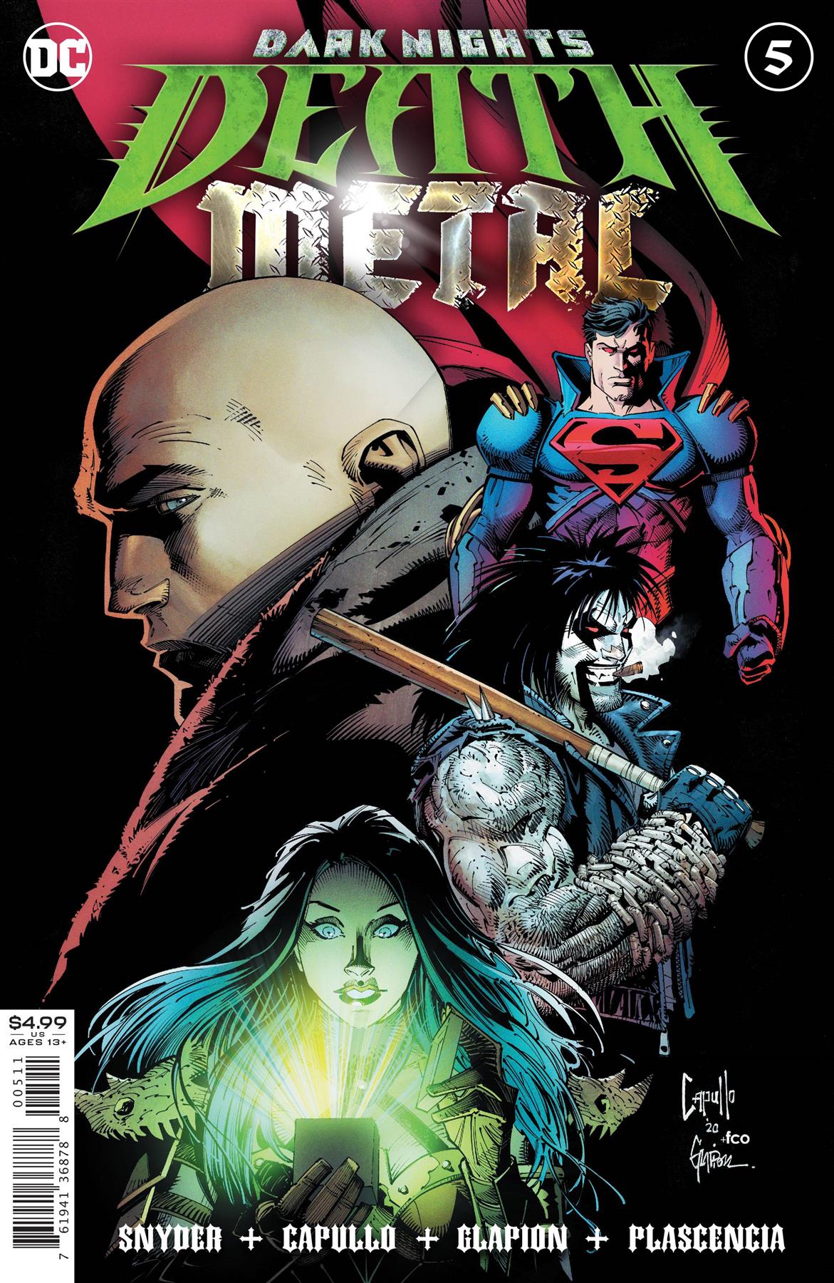 Dark Nights Death Metal #5 (of 7) Cvr A Greg Capullo Embossed Foil DC Comics