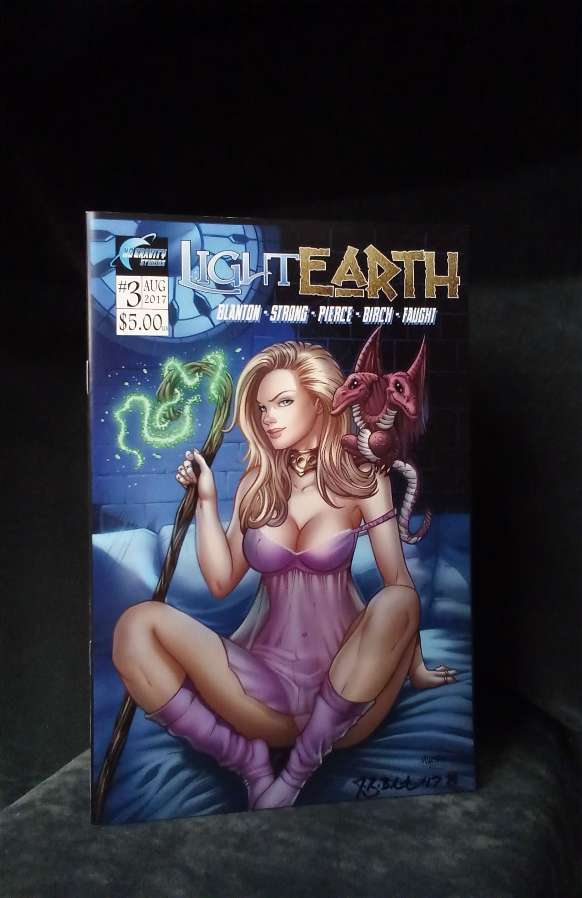 Light Earth #3 Cover H *signed* 2017  Comic Book