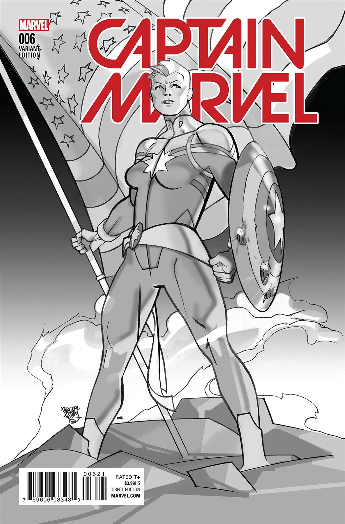Captain Marvel #6 (Cw Reenactment Var) Marvel Comics Comic Book