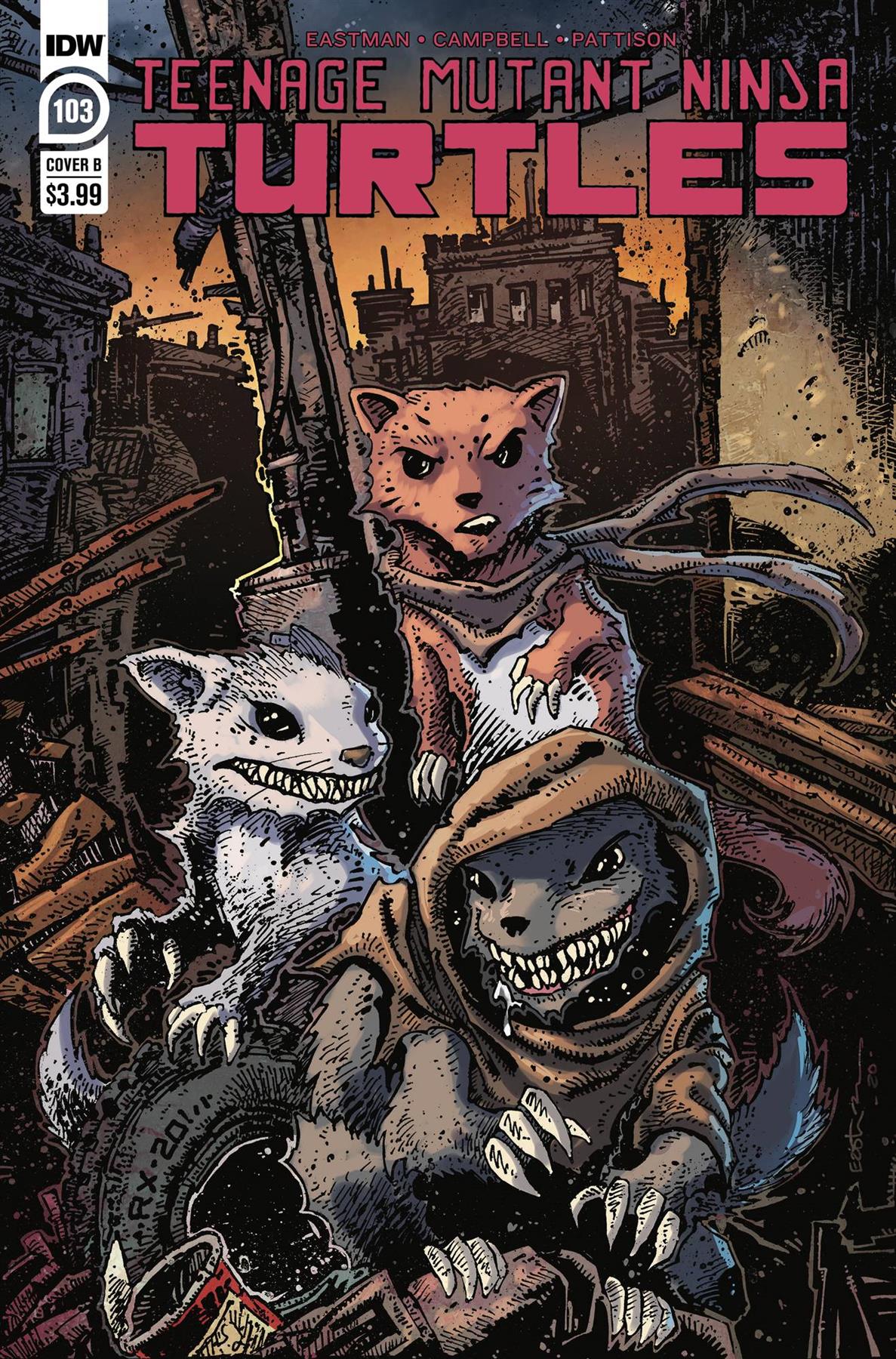 Tmnt Ongoing #103 Cvr B Eastman (Cvr B Eastman) Idw Publishing Comic Book 2020