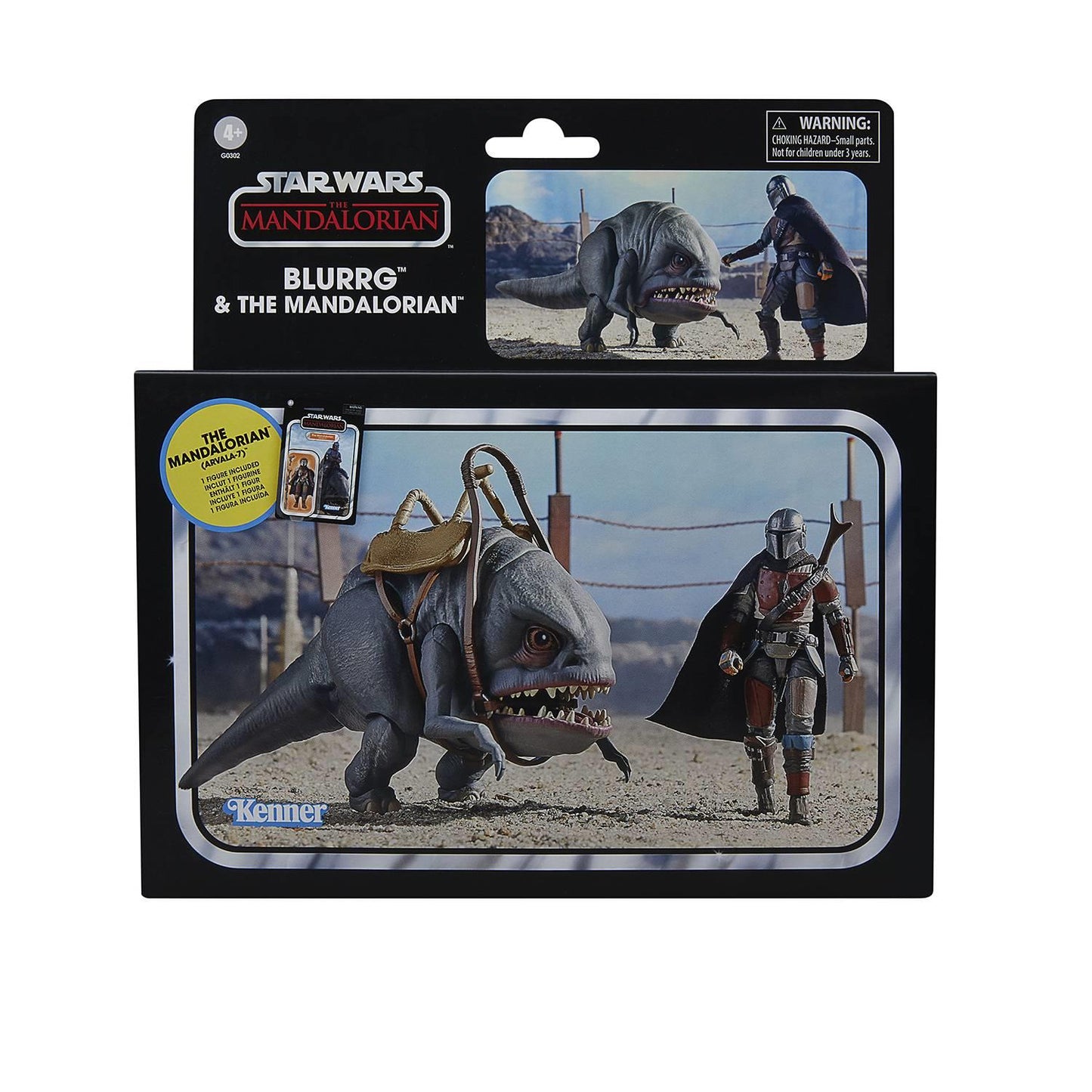 Sw Vintage 3-3/4in Mand Blurgg & Mandalorian Action Figure