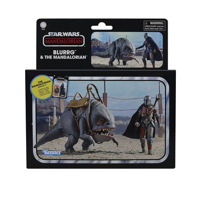 Sw Vintage 3-3/4in Mand Blurgg & Mandalorian Action Figure