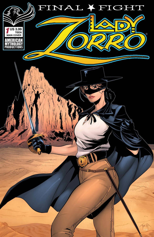 Lady Zorro Final Flight #1 Cvr A Avella Main American Mythology Productions Comic Book