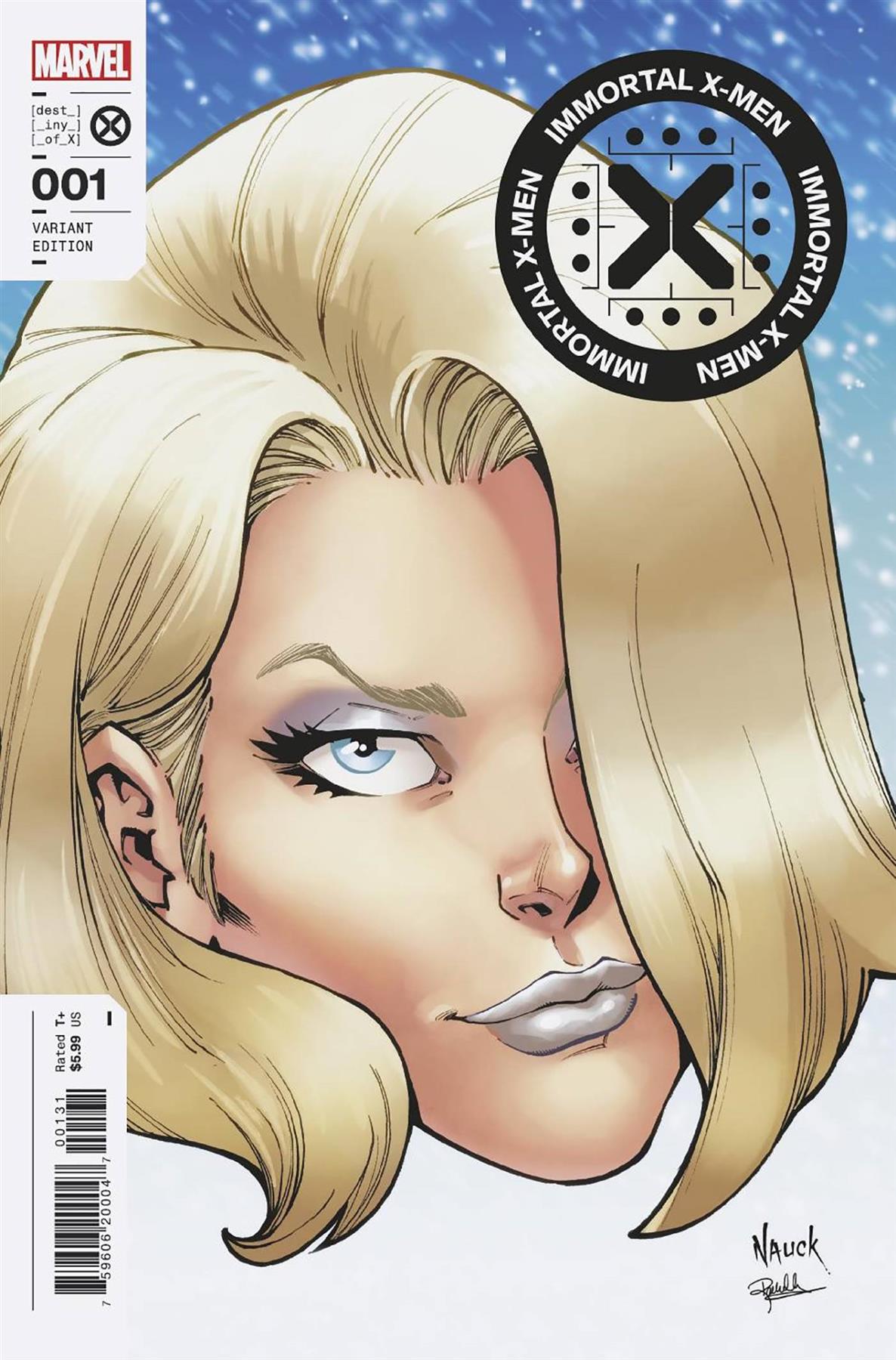 Immortal X-men #1 Nauck Headshot Var (Nauck Headshot Var) Marvel Prh Comic Book 2022