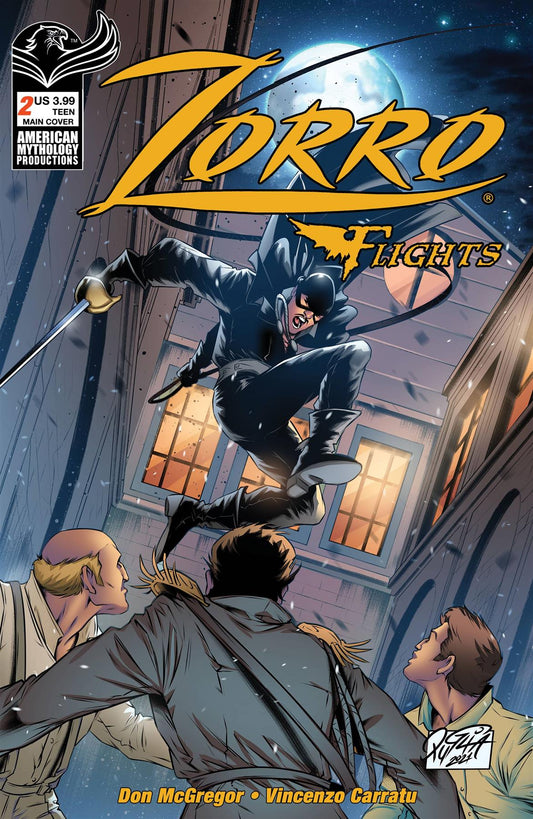 Zorro Flights #2 Cvr A Puglia American Mythology Productions Comic Book