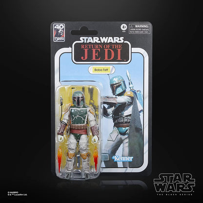 Sw Black E6 40th Ann 6in Boba Fett Dlx Action Figure