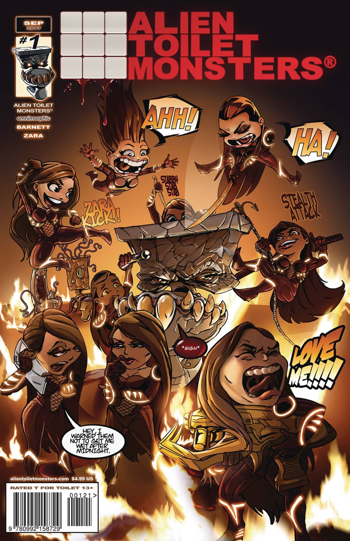 Alien Toilet Monsters #1 (Cvr B) Omnimorphic Comic Book