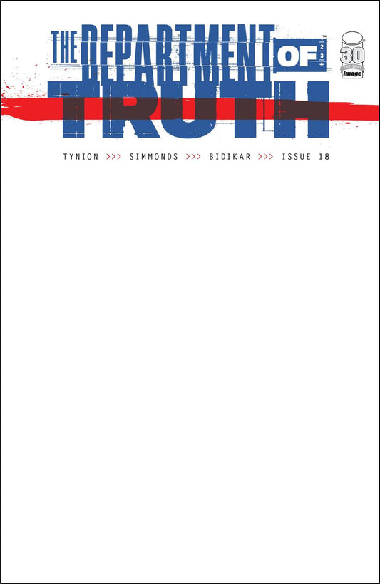 Department Of Truth #18 Cvr B Blank Cvr (mr) Image Comics Comic Book