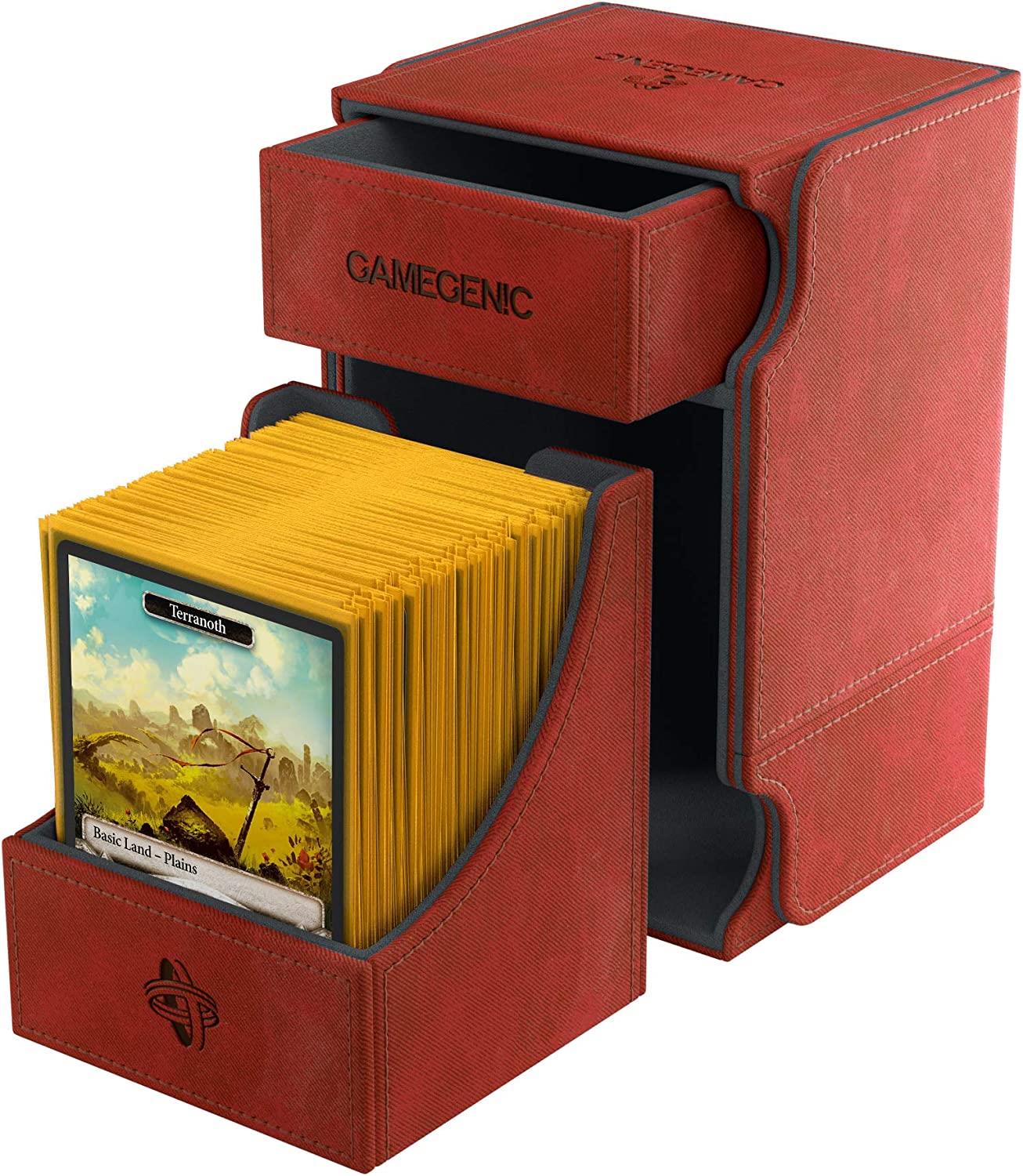 Watchtower Deck Box 100+  Red    TCG Gamegenic