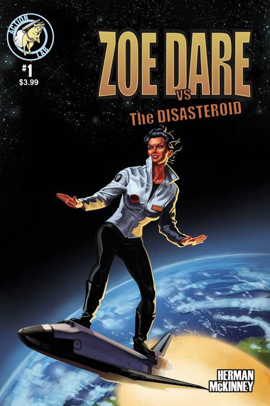 Zoe Dare Vs Disasteroid #1 Cvr B Surf Shuttle (Cvr B Surf Shuttle) Action Lab Entertainment Comic Book