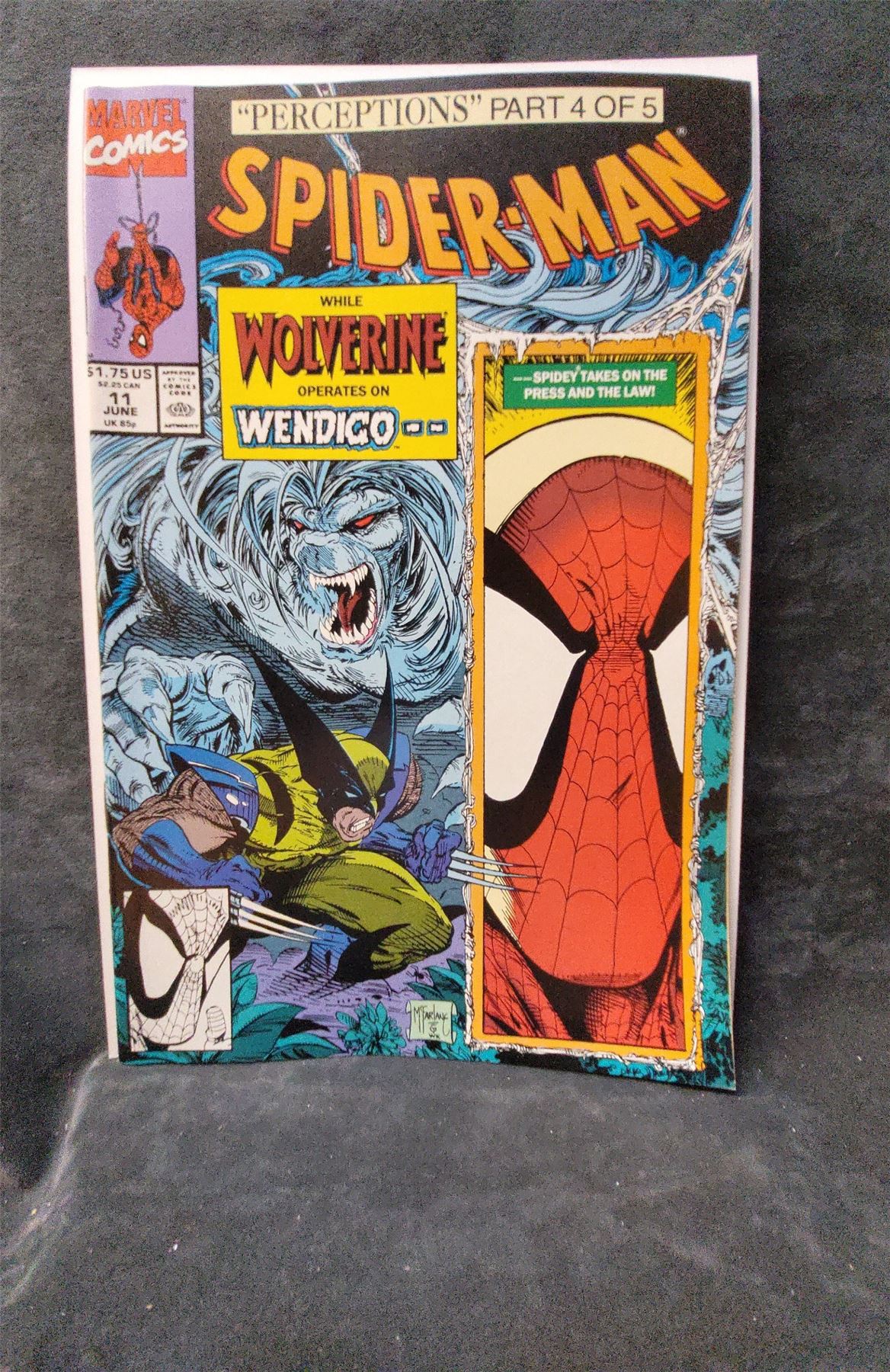 Spider-Man #11 Direct Edition 1991 marvel Comic Book