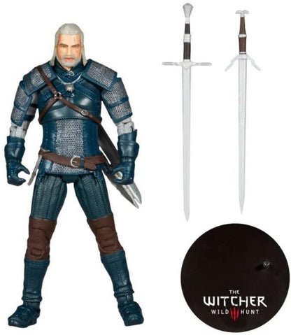 Witcher 7in Scale Wv2 Geralt Teal Viper Armor Action Figure