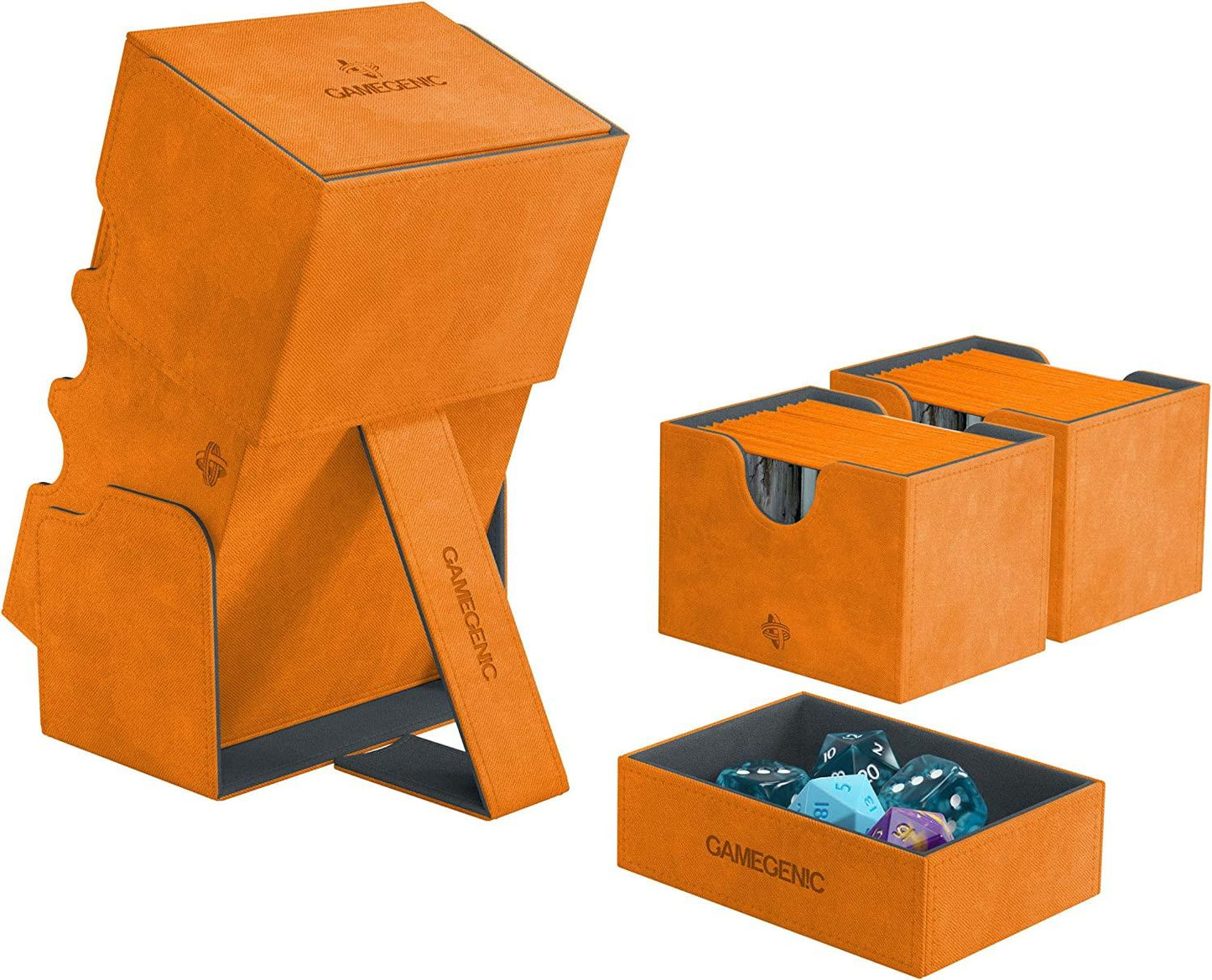 Stronghold Deck Box 200+ - Orange    TCG Gamegenic
