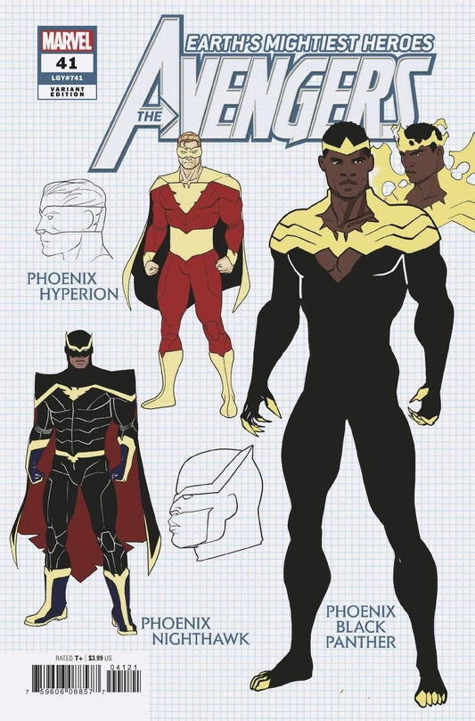 Avengers #41 Garron Design Var Marvel Comics Comic Book