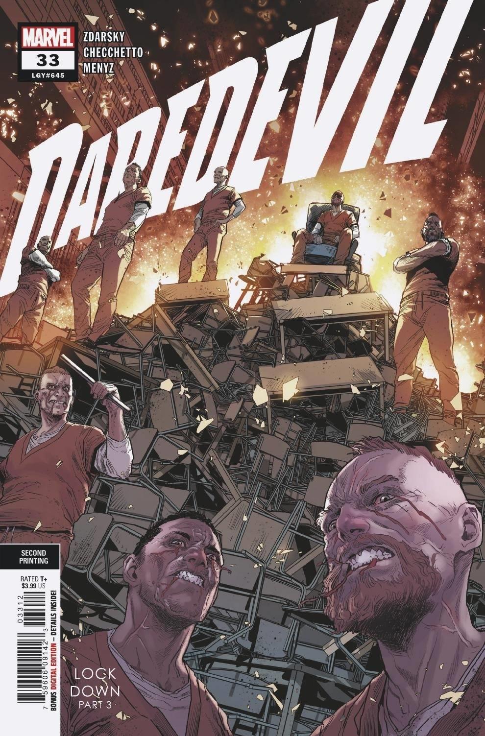 Daredevil #33 2nd Ptg Var Marvel Comics Comic Book