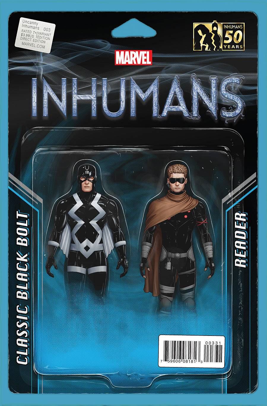 Uncanny Inhumans #3 Christopher Action Figure Var (Christopher Action Figure Var) Marvel Comics Comic Book