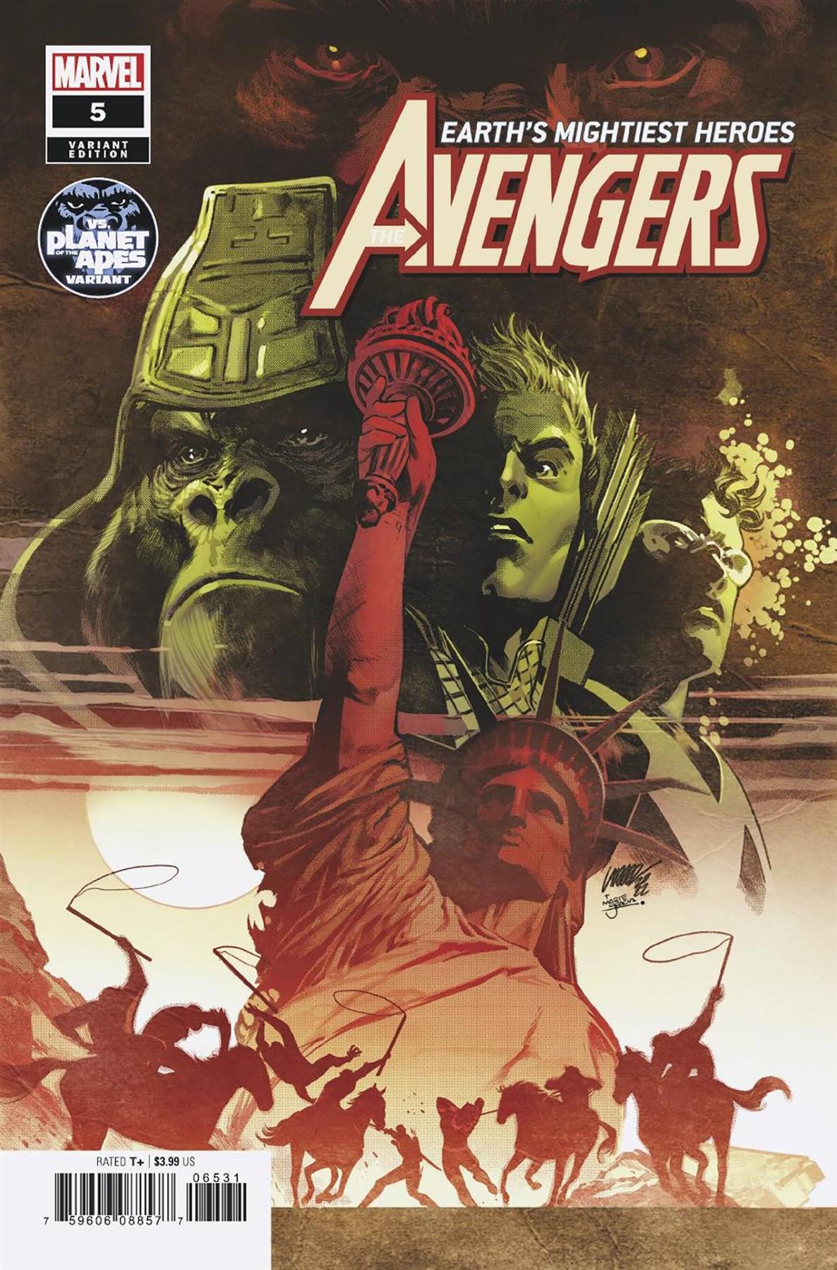 Avengers #65 Larraz Planet Of The Apes Var (Larraz Planet Of The Apes Var) Marvel Prh Comic Book 2023