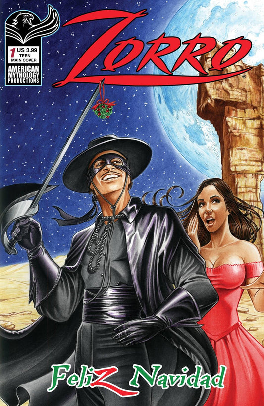 Zorros Feliz Navidad Special #1 Cvr A Sparacio (Cvr A Sparacio) American Mythology Productions Comic Book 2022