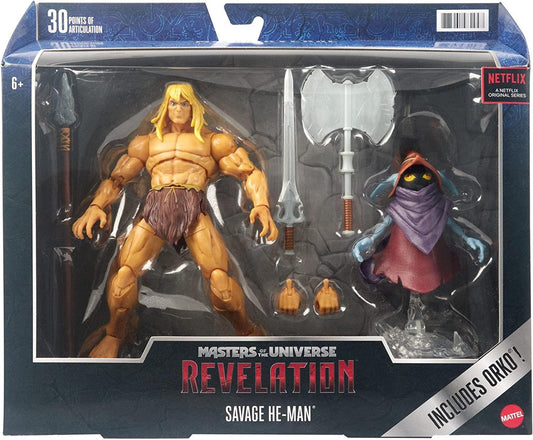 Masters of the Universe Revelation Savage He-man Dlx Action Figure