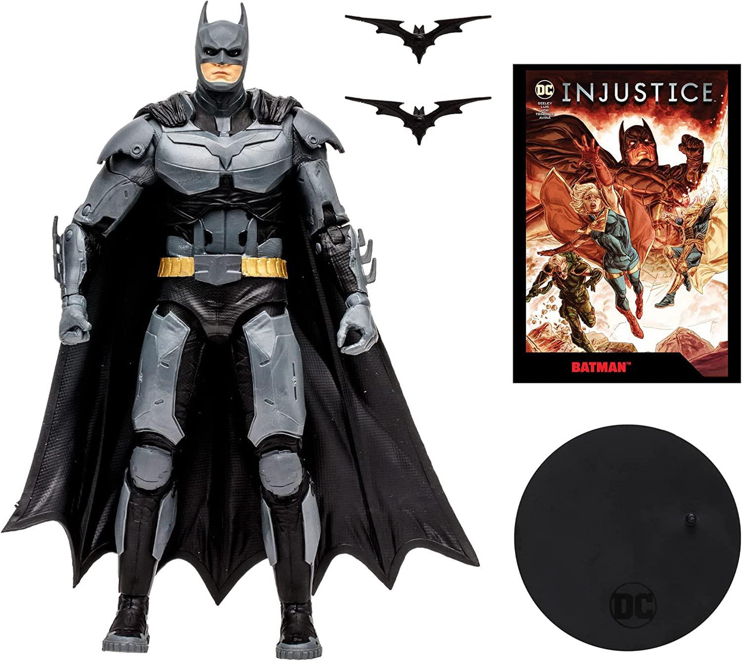 Dc Direct Injustice 2 Batman 7in Action Figure W/comic