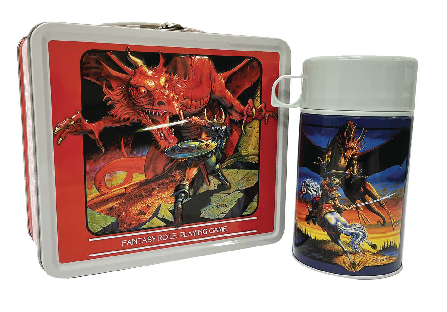 Tin Titans D&D Players Manual Previews Exclusive Lunchbox & Bev Container (C