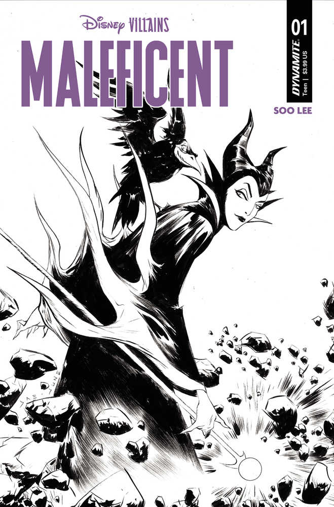 Disney Villains Maleficent #1 Cover I 15 Copy Variant Edition Lee Black & White