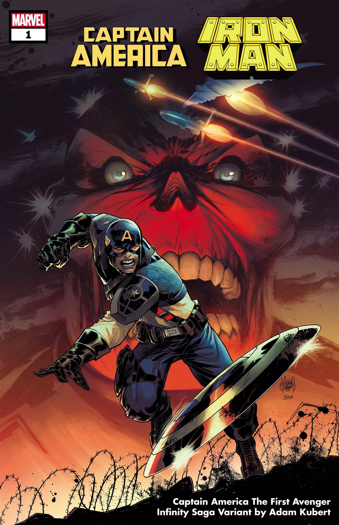 Captain America Iron Man #1 (Clarke Infinity Saga Var) Marvel Prh Comic Book 2021