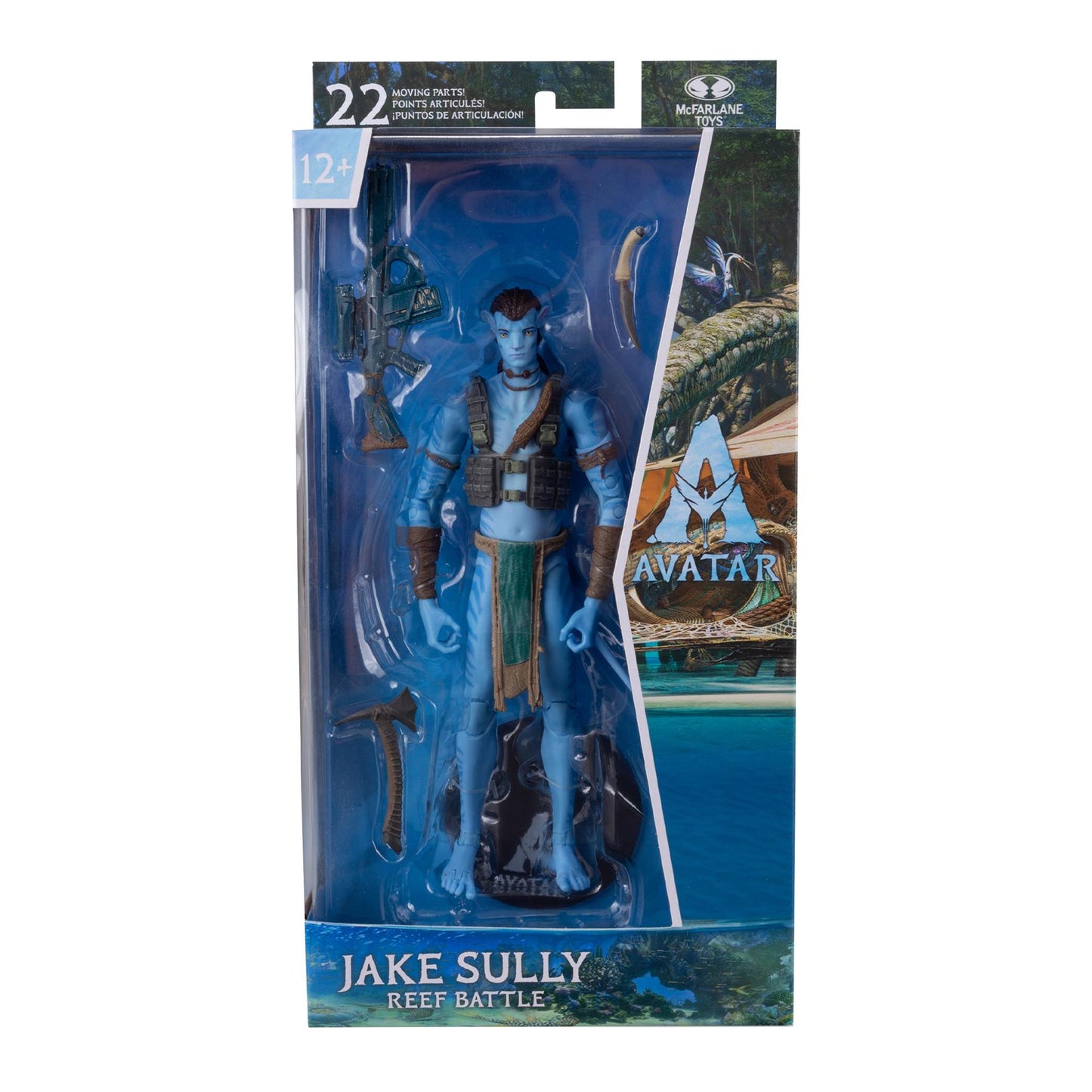 Disney Avatar 7in Action Figure Wv2 Jake Sully Reef Battle
