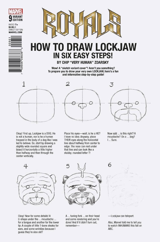 Royals #9 (Zdarsky How To Draw Var Leg) Marvel Comics Comic Book