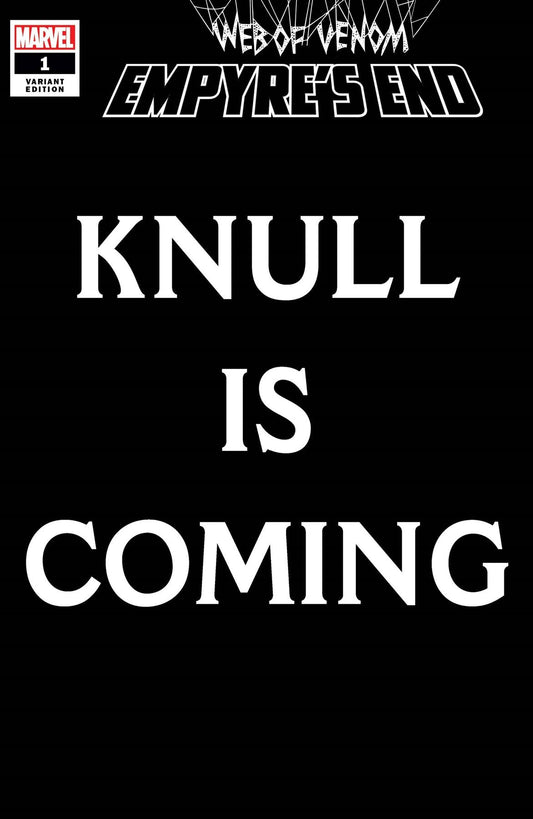 Web Of Venom Empyres End #1 Knull Is Coming Var () Marvel Comics Comic Book 2020