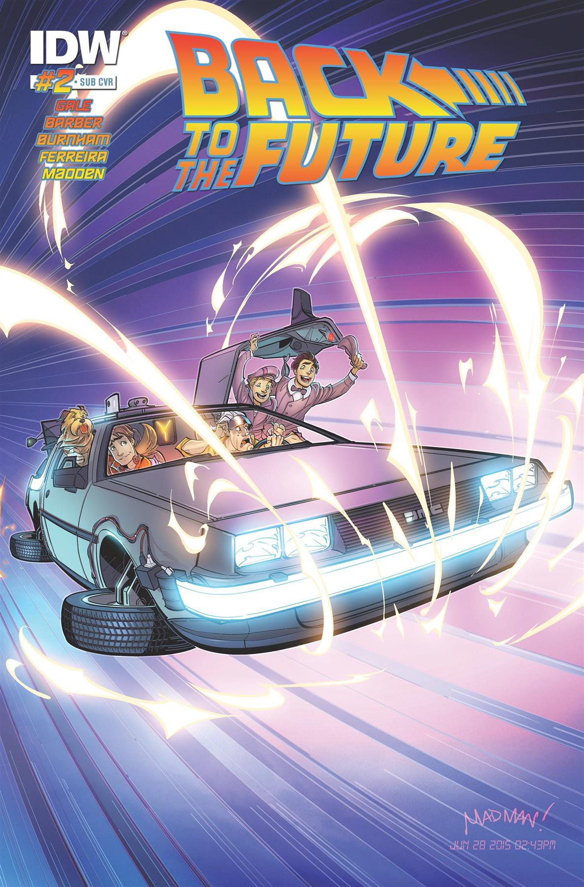Back To The Future #2 (Subscription Var) Idw Publishing Comic Book