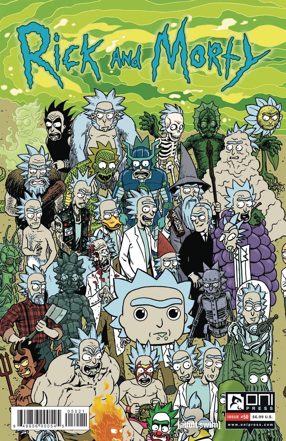 Rick & Morty #50 (Cvr B Horak Rick Connecting) Oni Press Inc. Comic Book