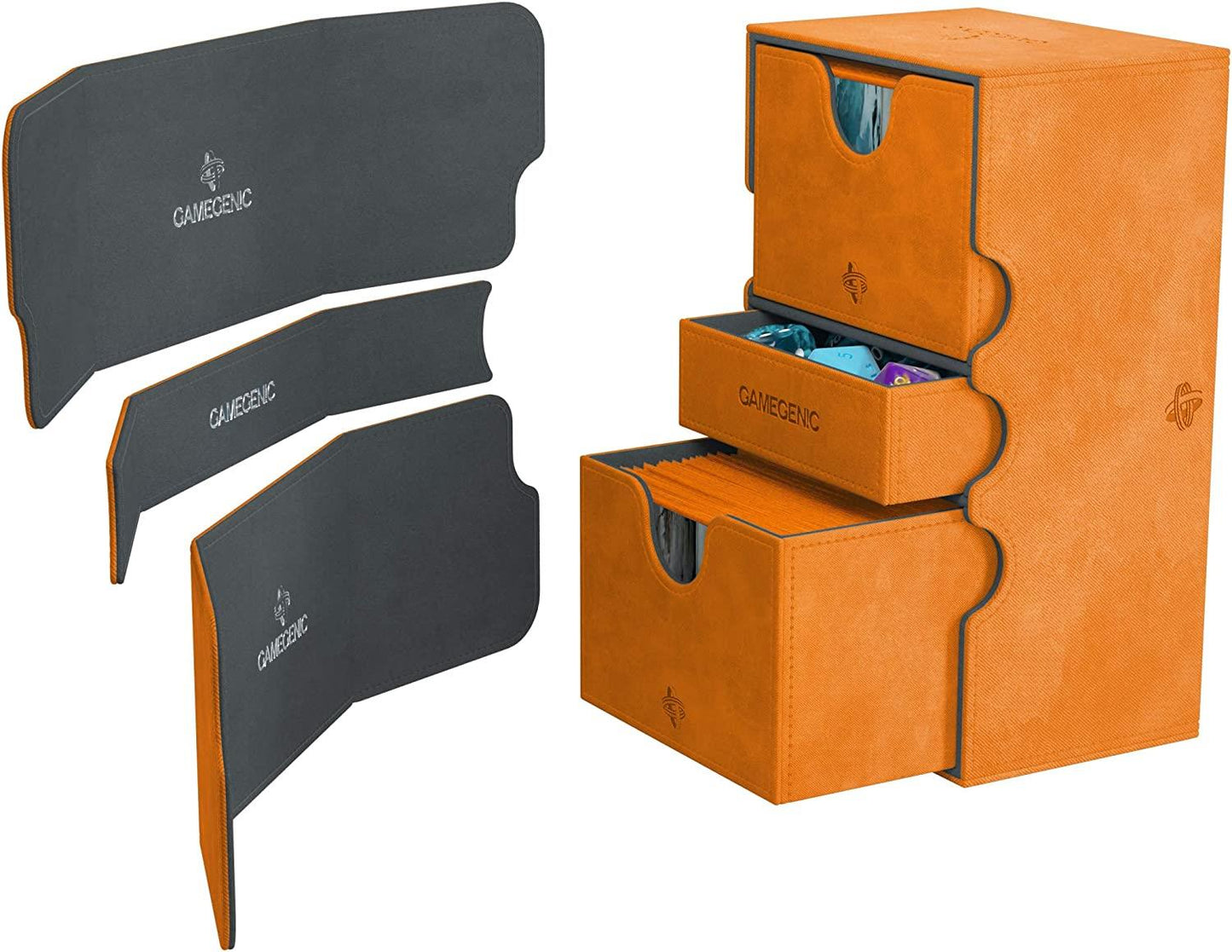 Stronghold Deck Box 200+ - Orange    TCG Gamegenic