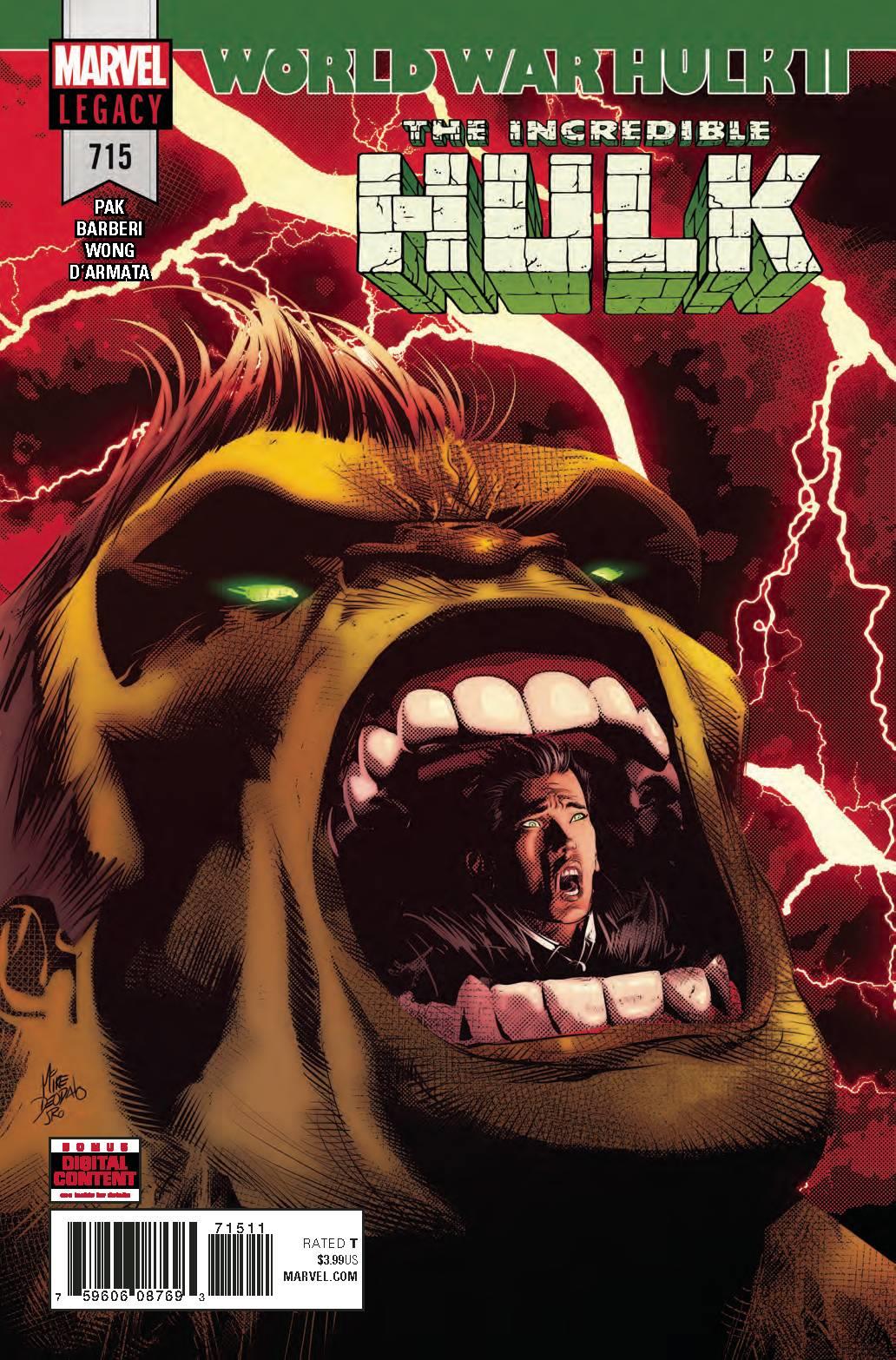 Incredible Hulk #715 Leg (Leg) Marvel Comics Comic Book