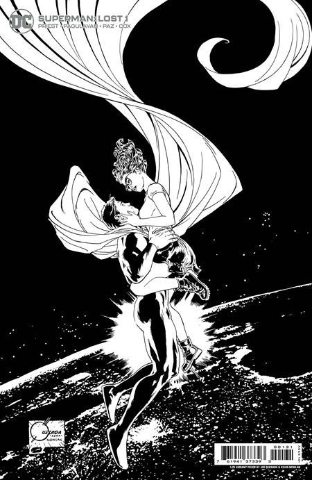 Superman Lost #1 (of 10) Cvr D Inc 1:25 Joe Quesada Black & White Card Stock Var DC Comics Comic Book