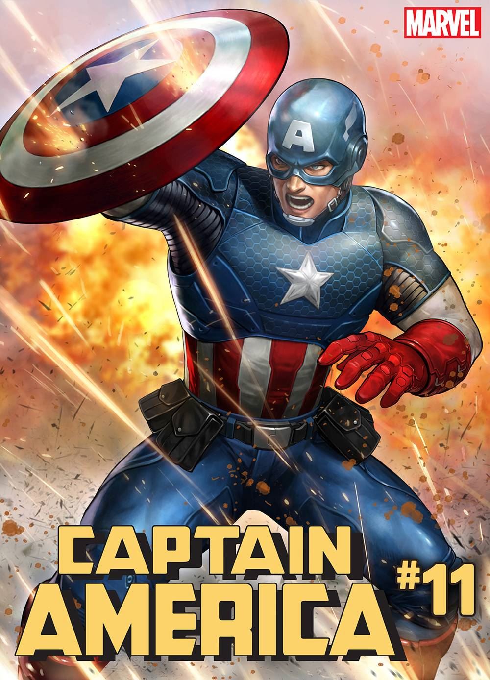 Captain America #11 (Yoon Lee Marvel Battle Lines Var) Marvel Comics Comic Book