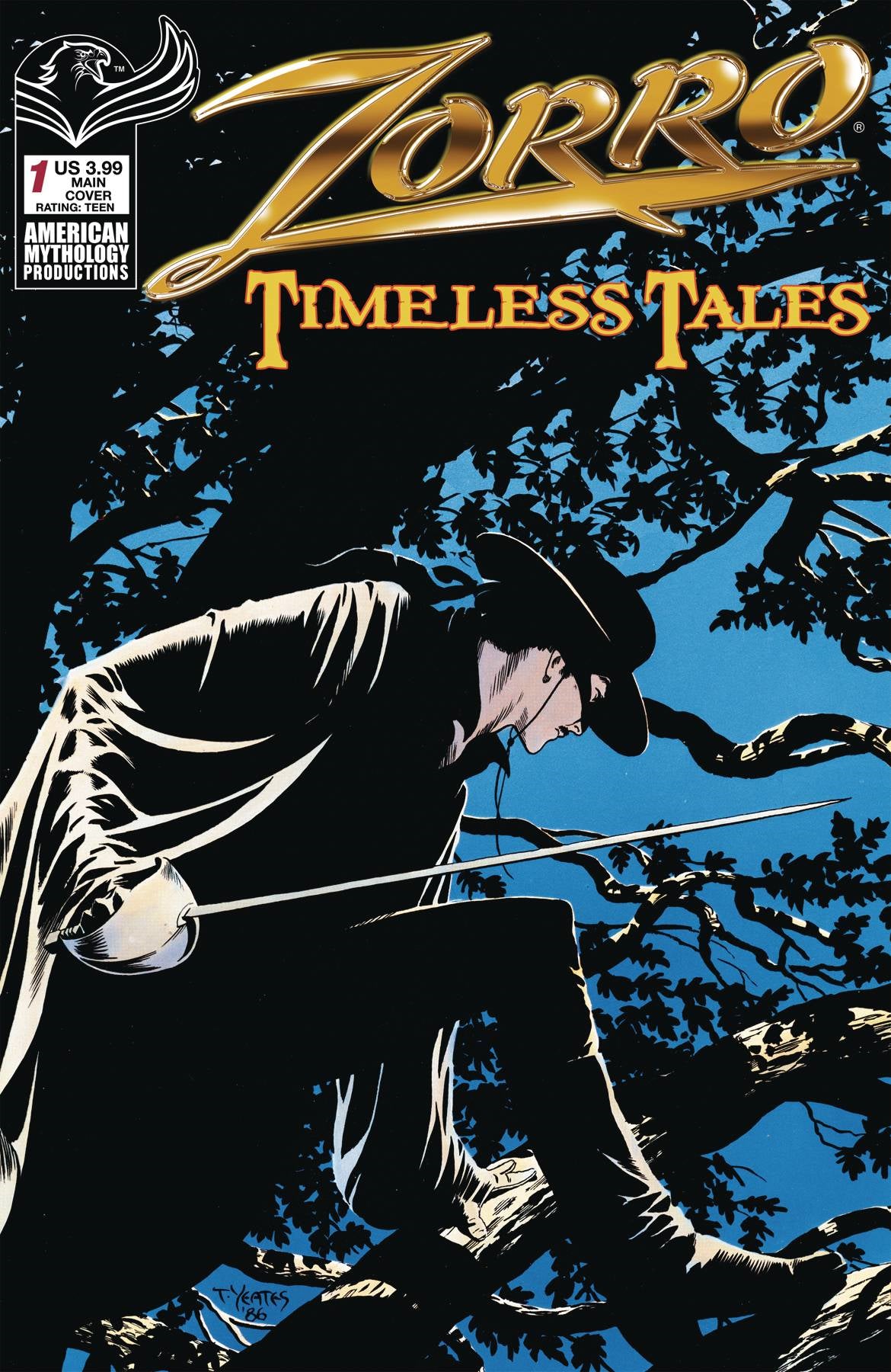 Zorro Timeless Tales #1 Cvr A Yeates (Cvr A Yeates) American Mythology Productions Comic Book 2020