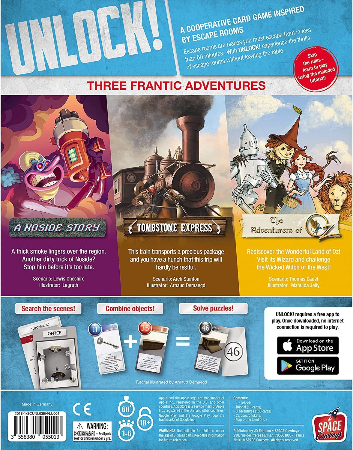 Unlock! Secret Adventures Board Game by Space Cowboys